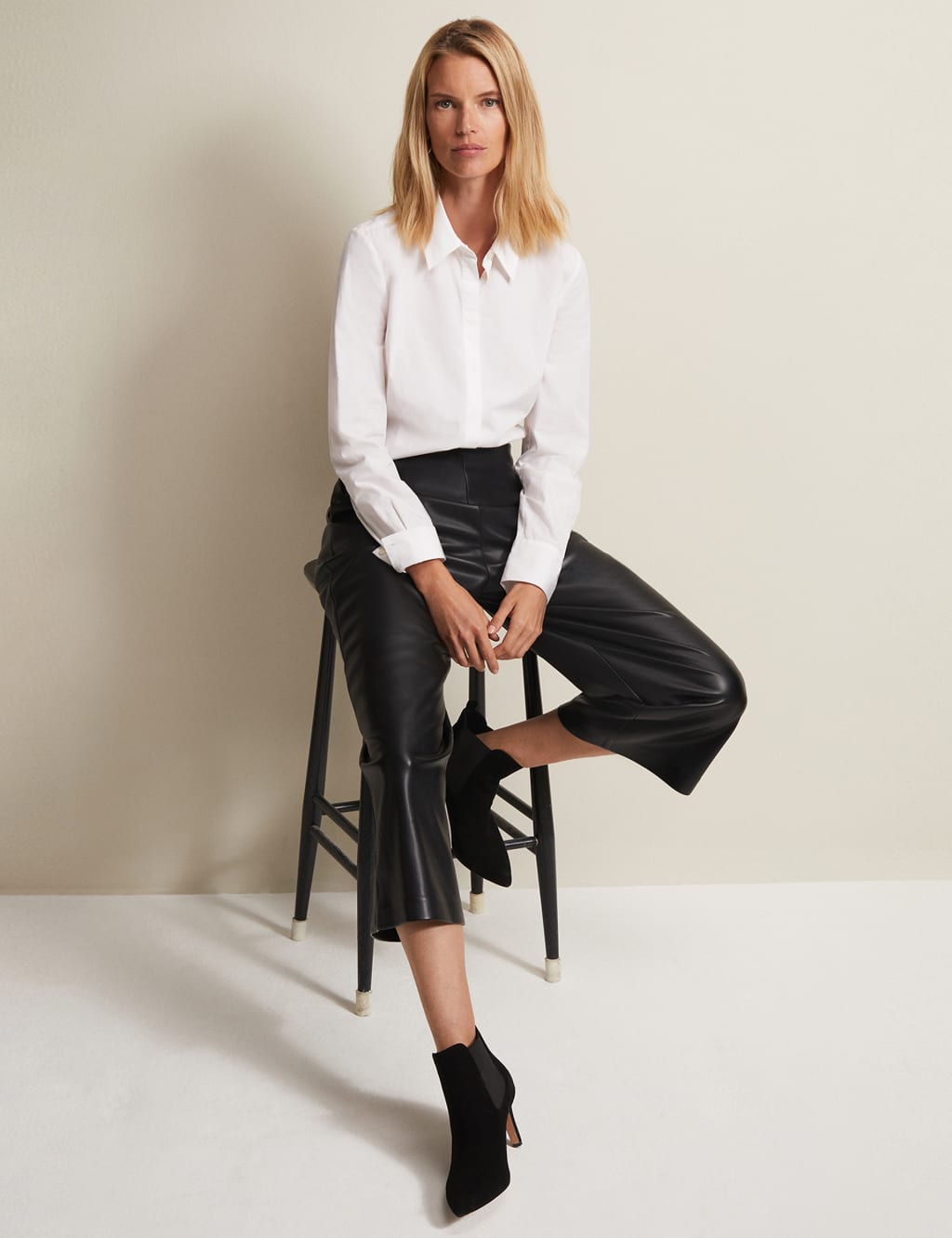 Leather Look Culottes image 6