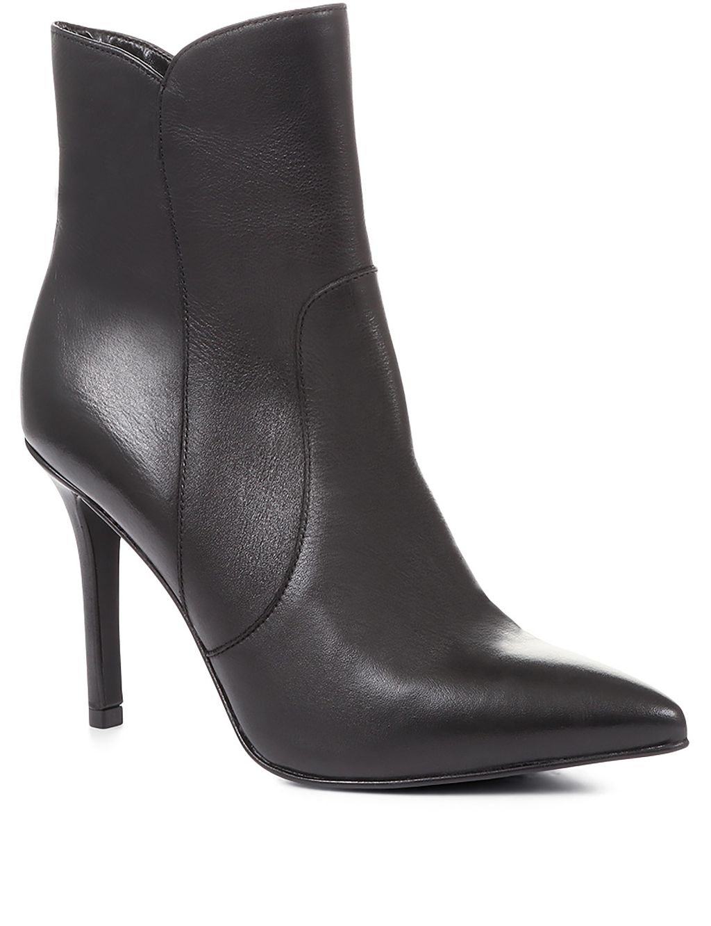 Leather Stiletto Heel Ankle Boots image 3