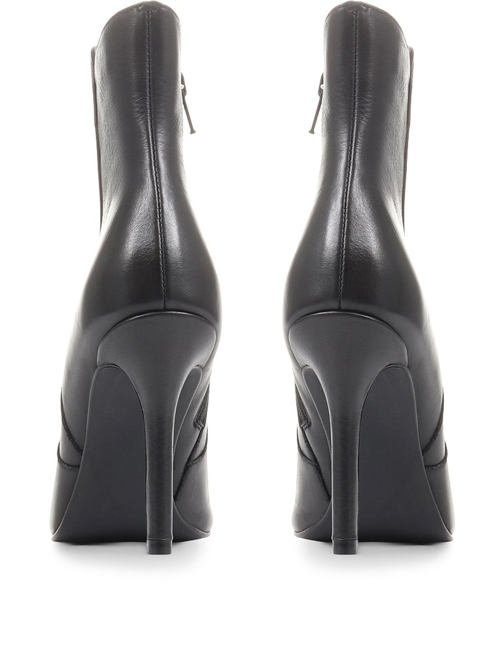Leather Stiletto Heel Ankle Boots image 4