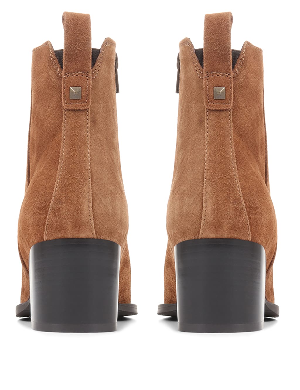 Suede Chelsea Block Heel Ankle Boots image 2