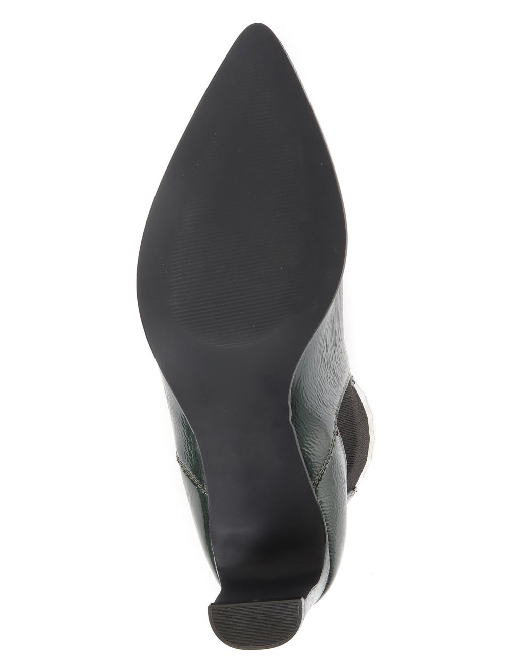 Leather Patent Chelsea Block Heel Boots image 4