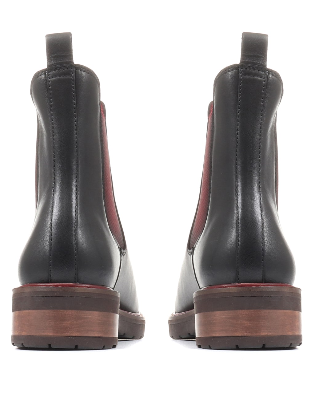 Leather Chelsea Block Heel Ankle Boot image 4