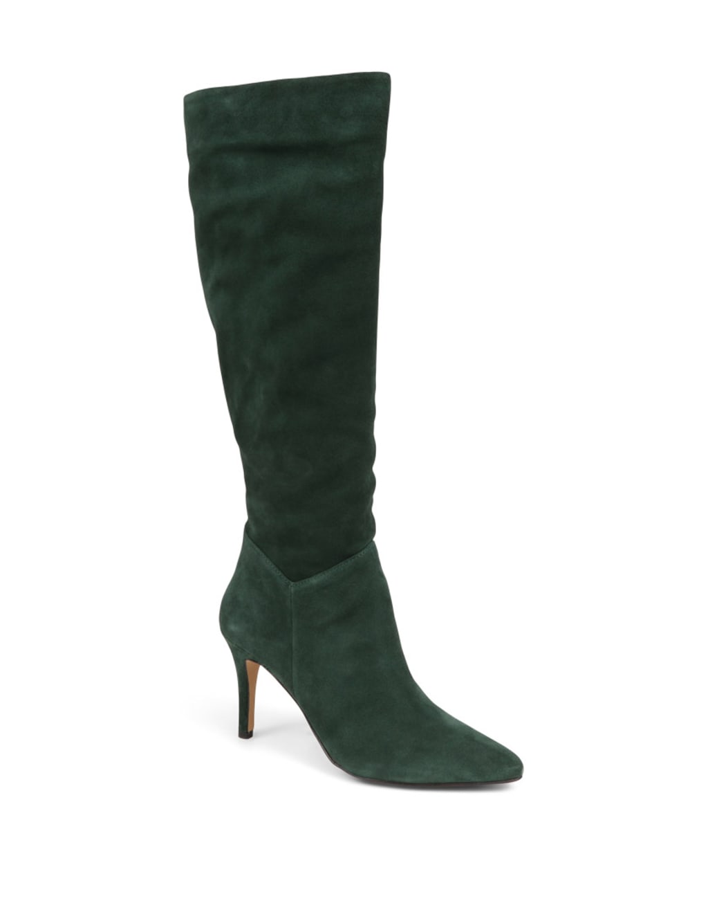 Suede Stiletto Heel Knee High Boots image 3