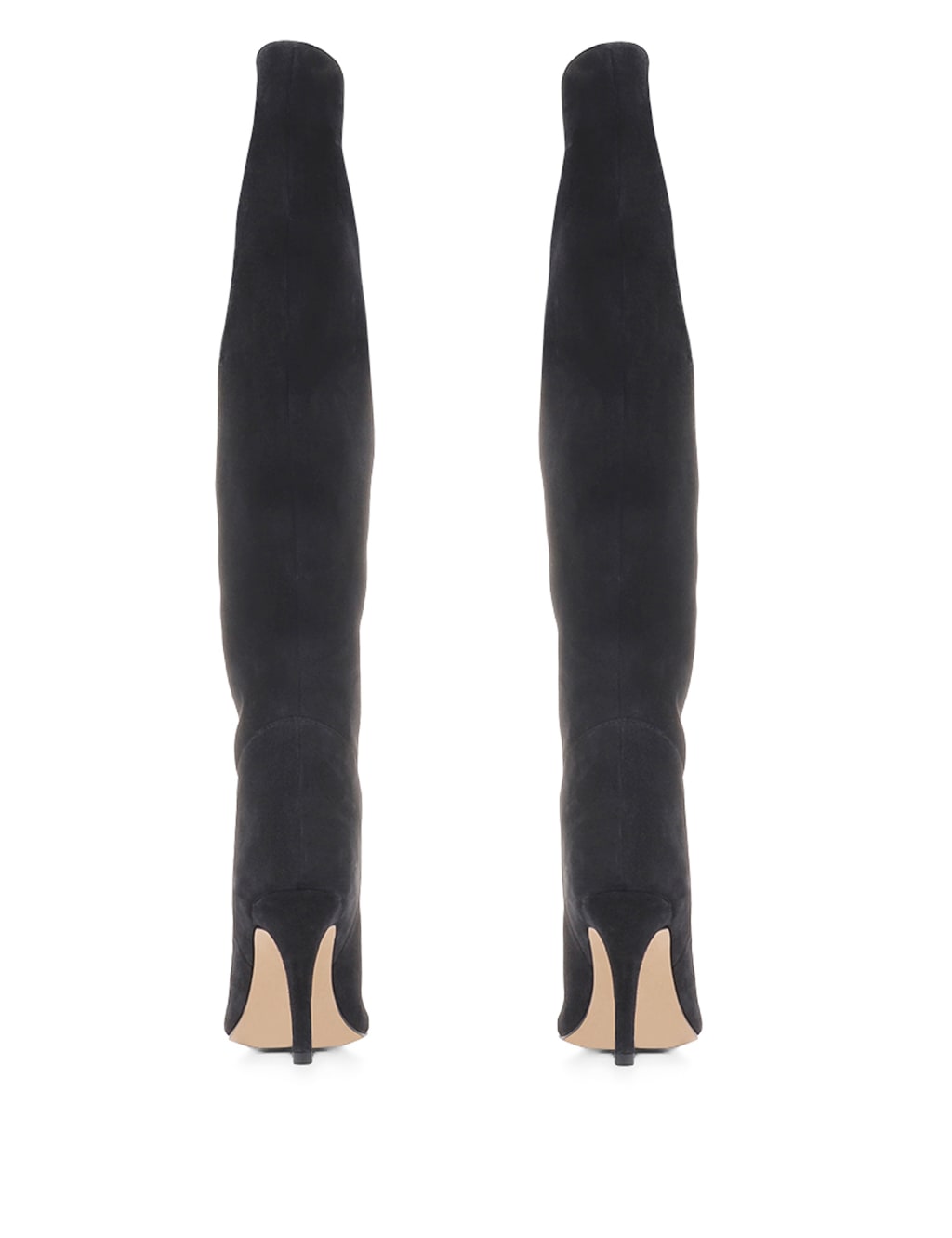 Suede Stiletto Heel Knee High Boots image 3