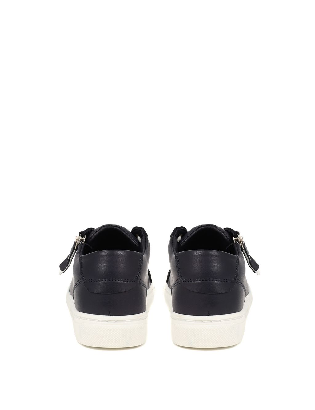 Leather Zip Up Trainers image 5