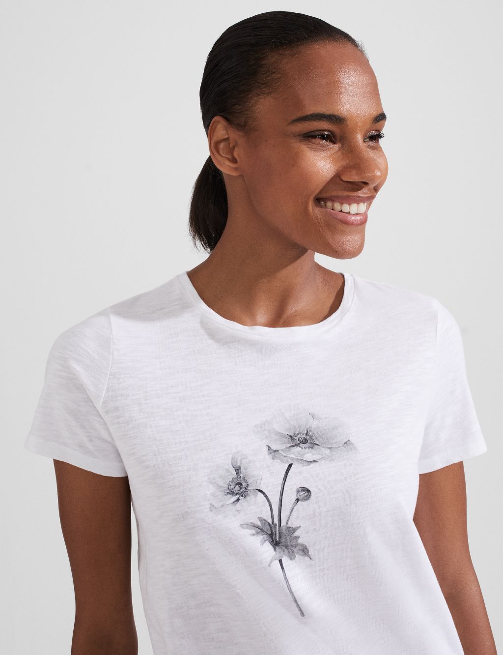 Pure Cotton Floral T-Shirt image 3