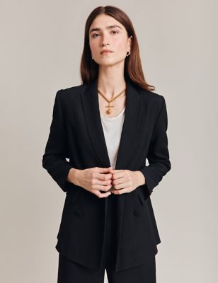 Ghost Womens Fitted Blazer - S - Black, Black