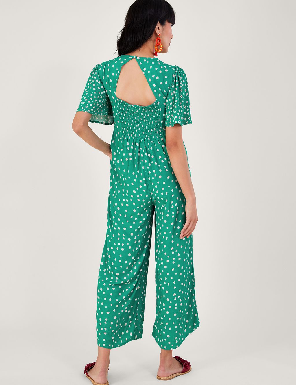 Printed Embroidered Wide Leg Jumpsuit image 3