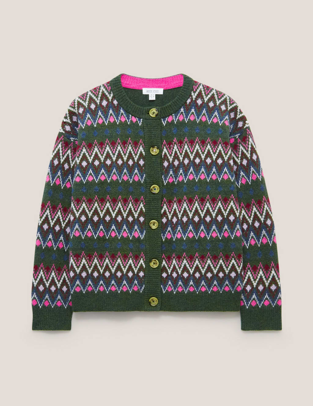 Lambswool Rich Fair Isle Cardigan image 2