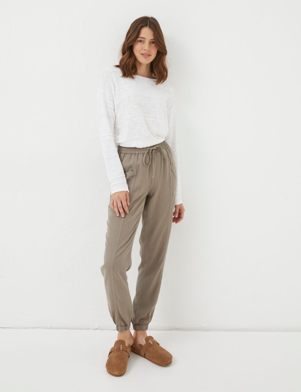 Pure Lyocell™ Drawstring Cuffed Trousers