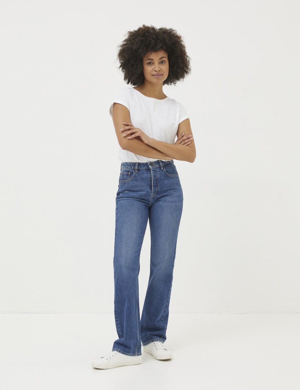 Women's Mid Rise Jeans | M&S