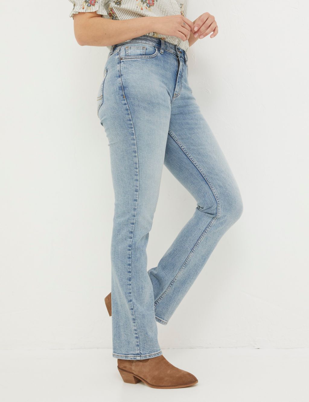 Mid Rise Bootcut Jeans image 3