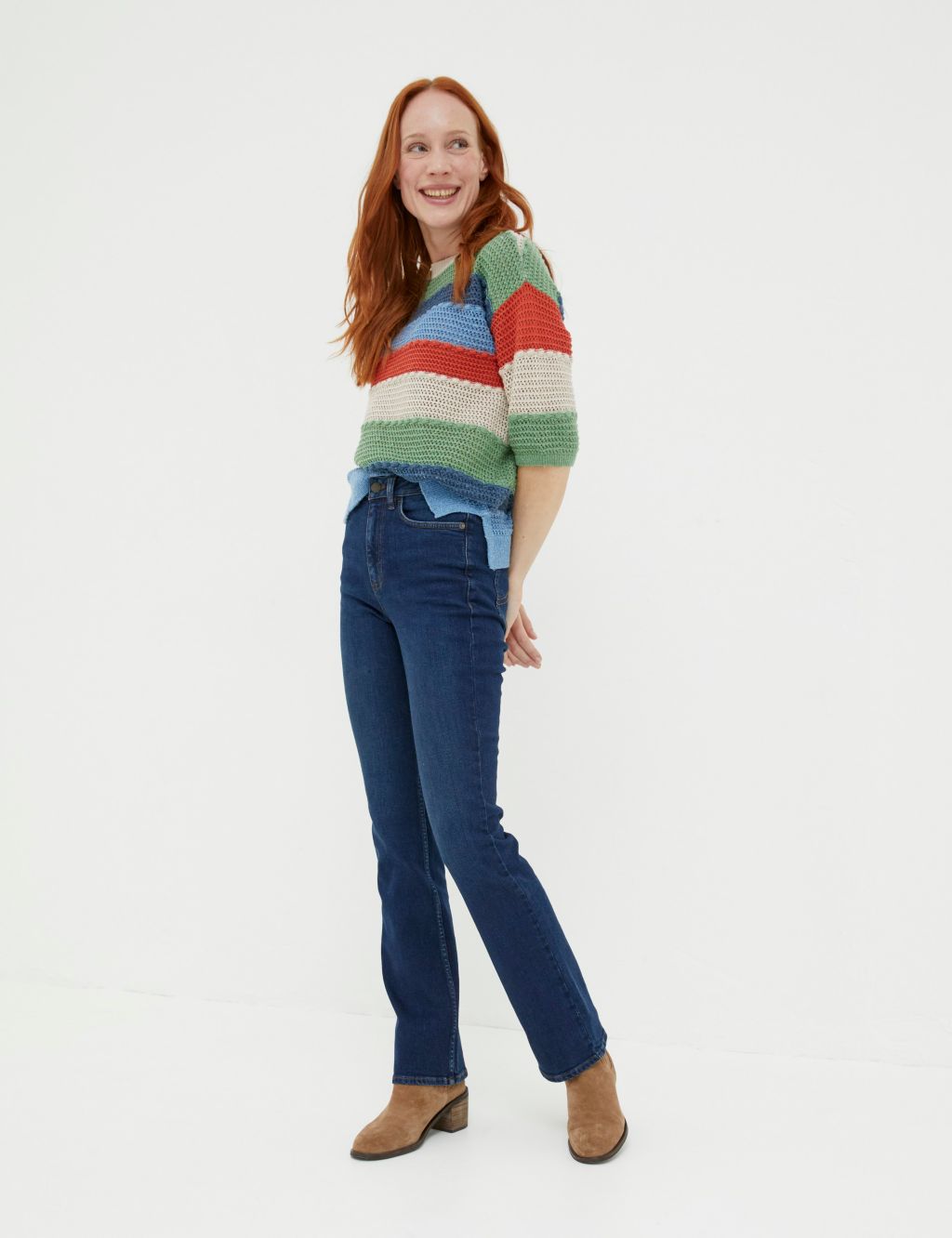 Mid Rise Bootcut Jeans image 1