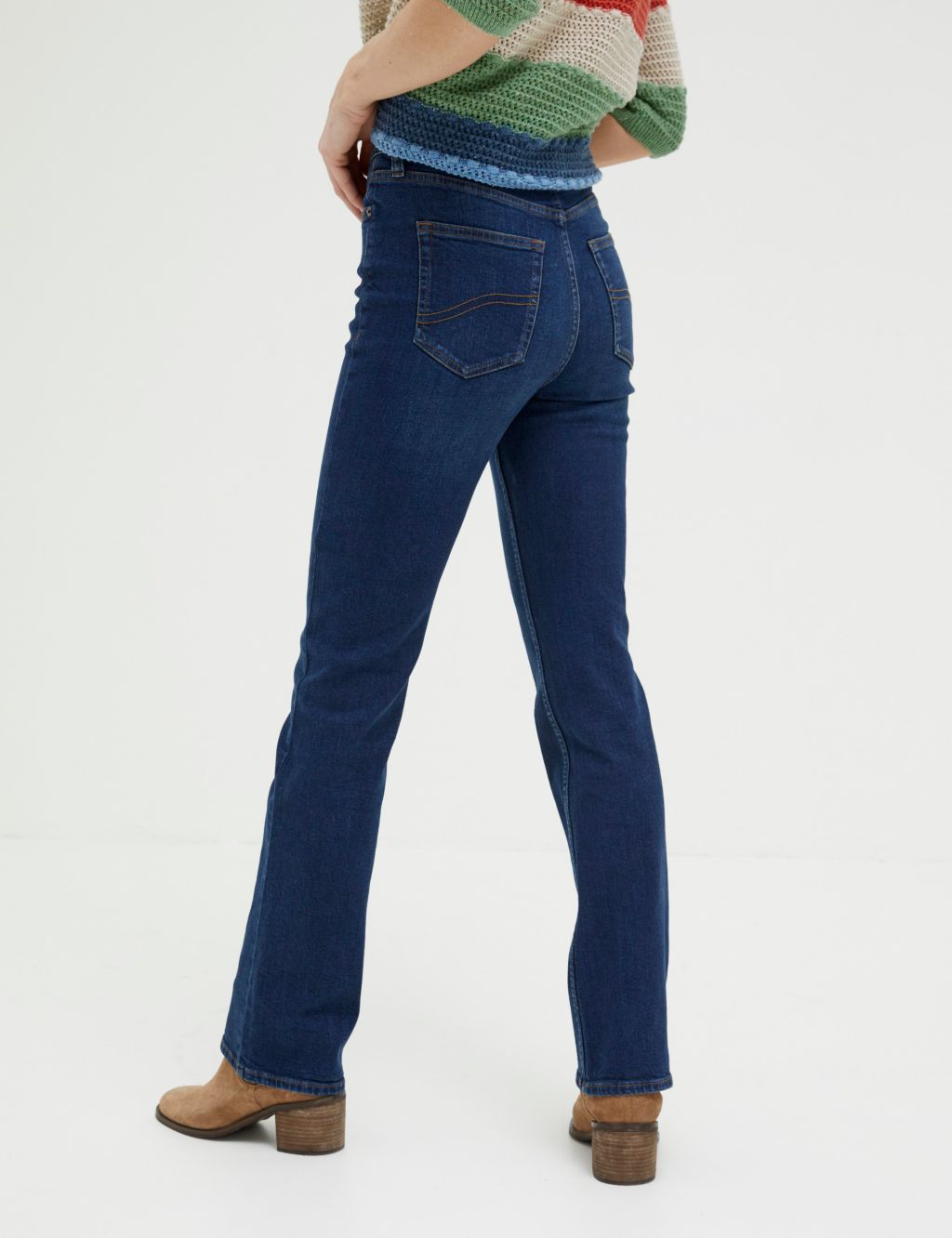 Mid Rise Bootcut Jeans image 4