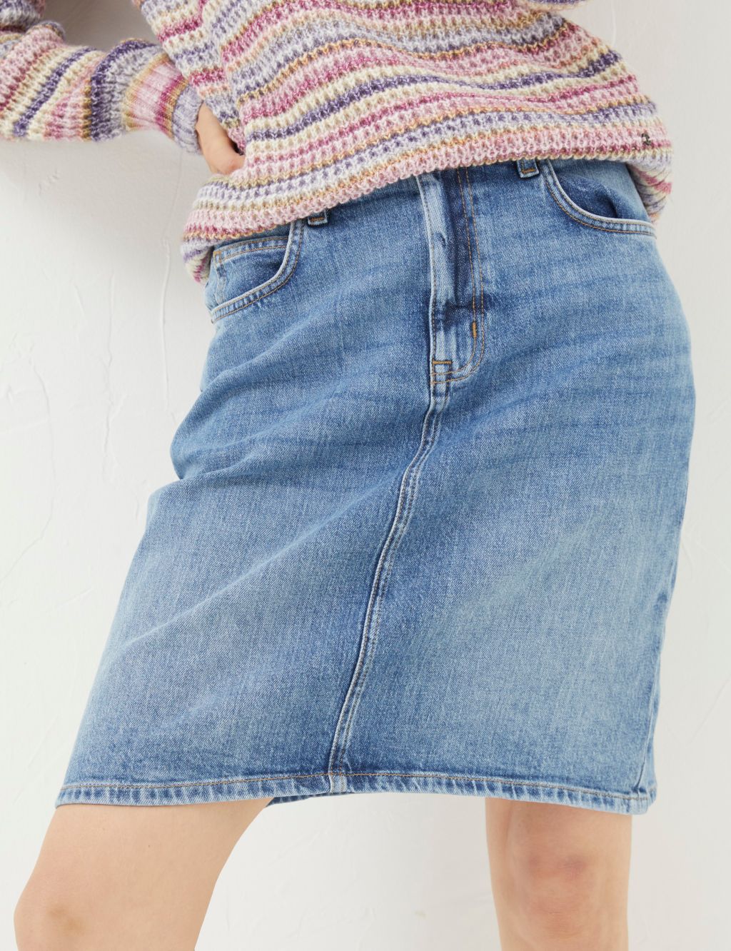 Denim Mini Skirt image 3