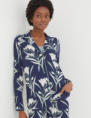 Fatface Womens Jersey Floral Nightshirt - 18 - Navy Mix, Navy Mix
