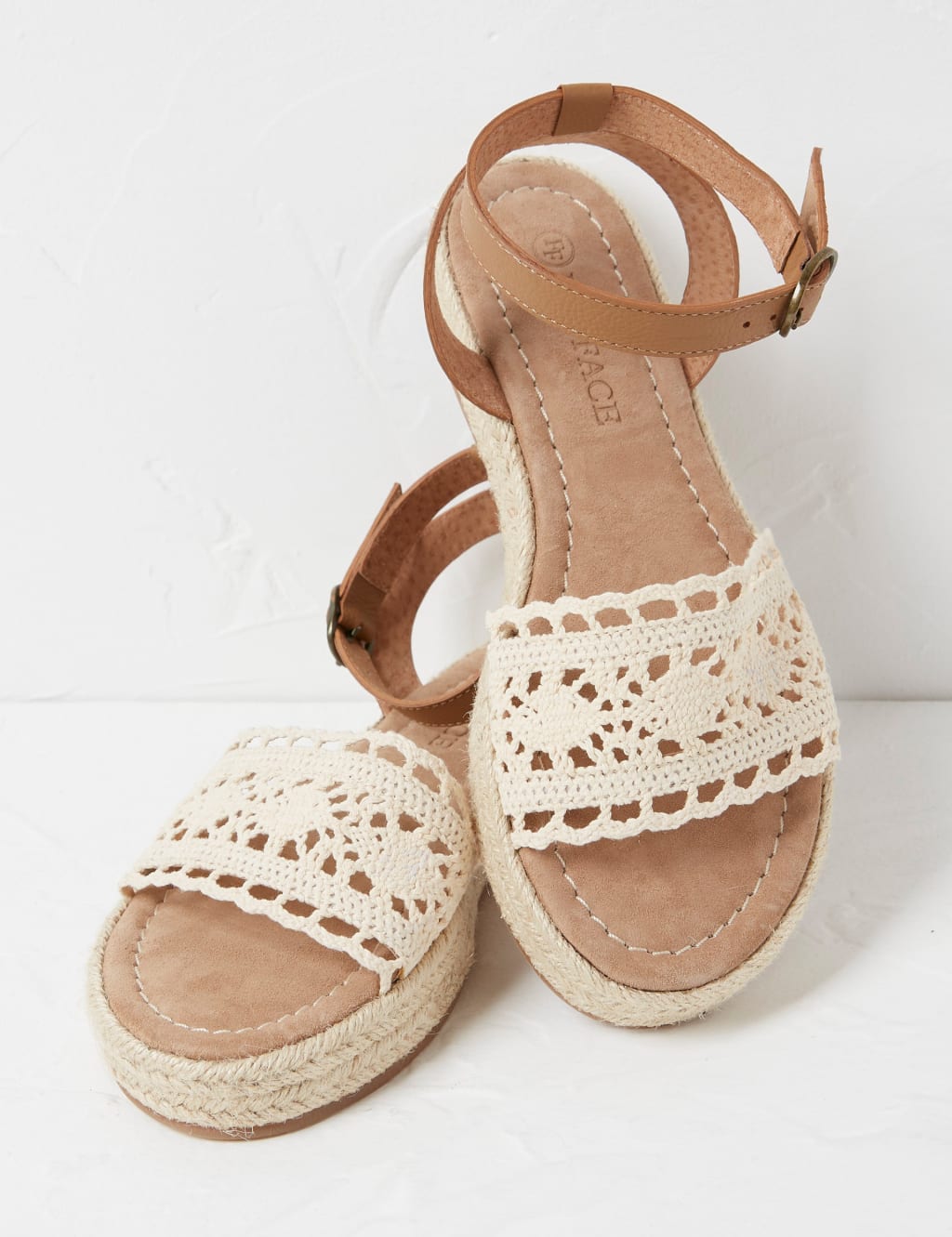 Leather Ankle Strap Flat Espadrilles image 2