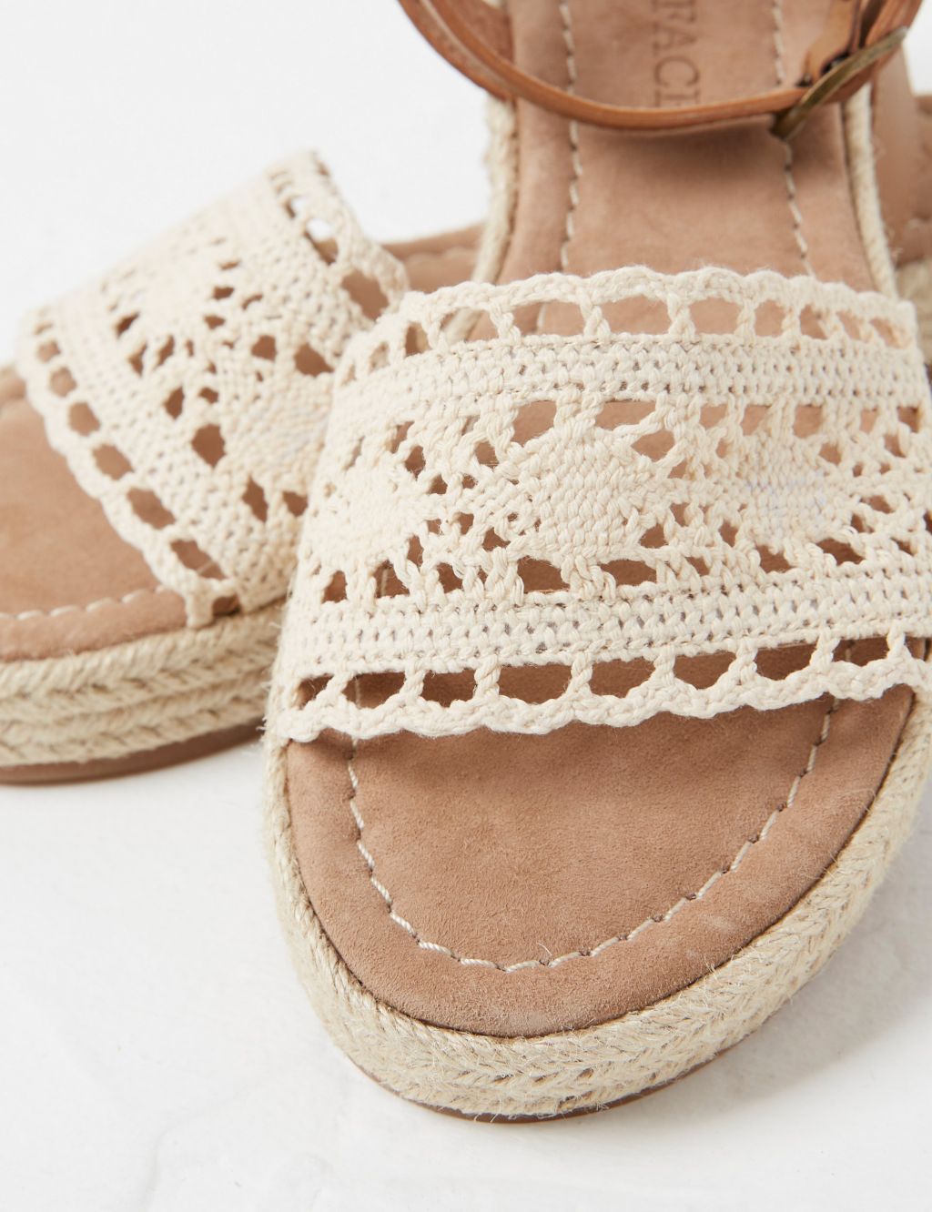 Leather Ankle Strap Flat Espadrilles image 3