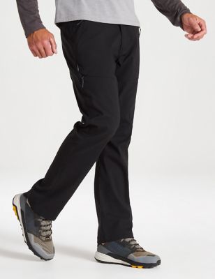 Craghoppers Mens Tailored Fit Cargo Trousers - 40REG - Black, Black