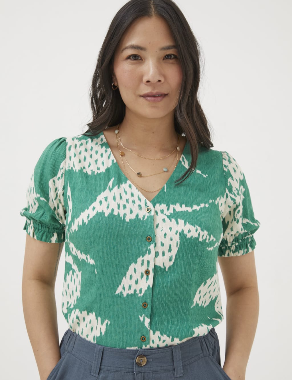 Machi Loose Short Sleeves Blouse