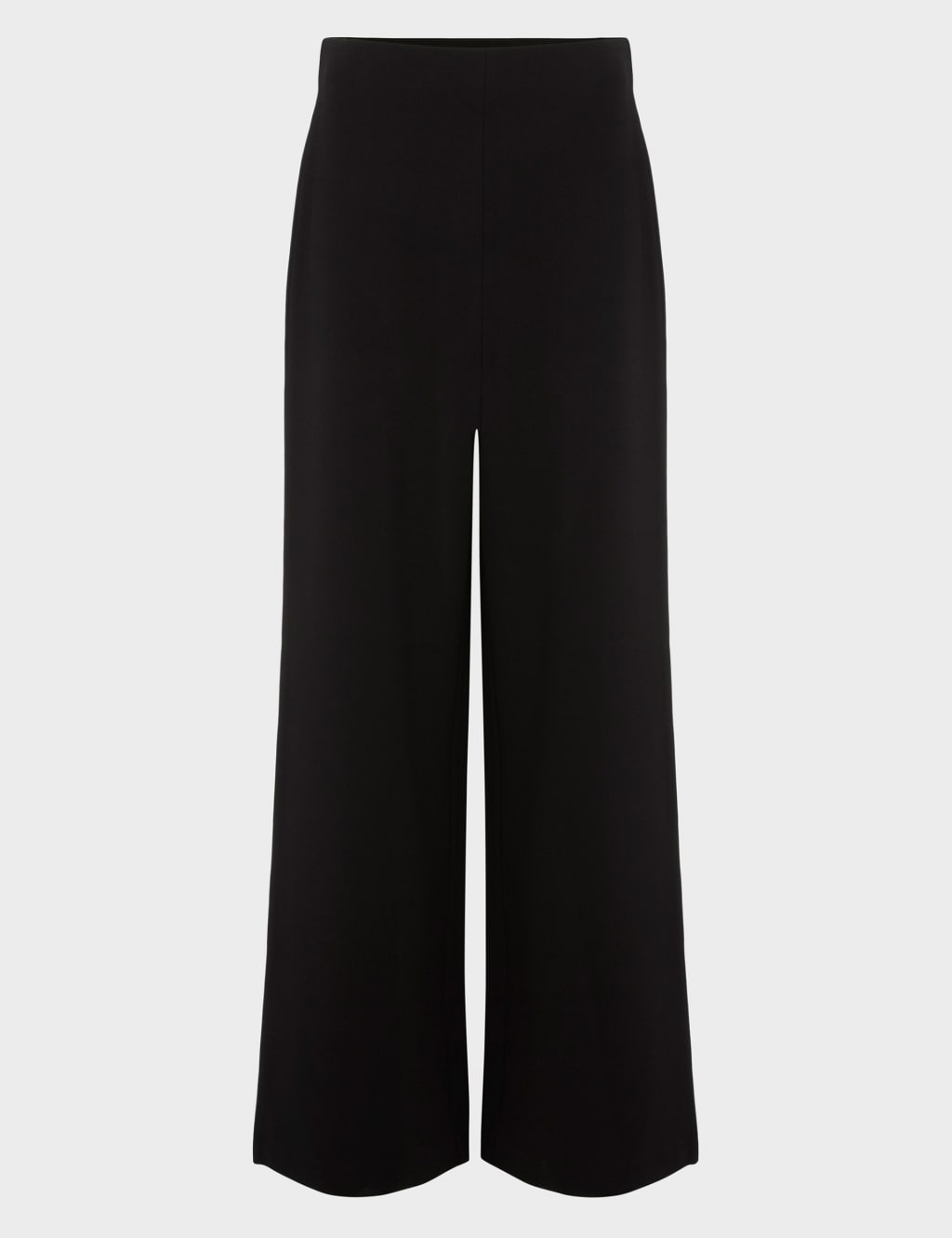 Mid Waist Stretchy Trousers Black