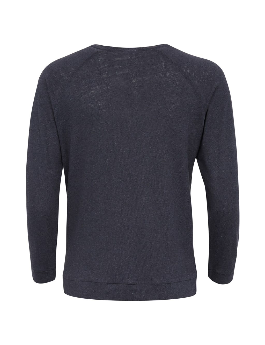 Cotton Linen Blend Crew Neck Sweatshirt image 2