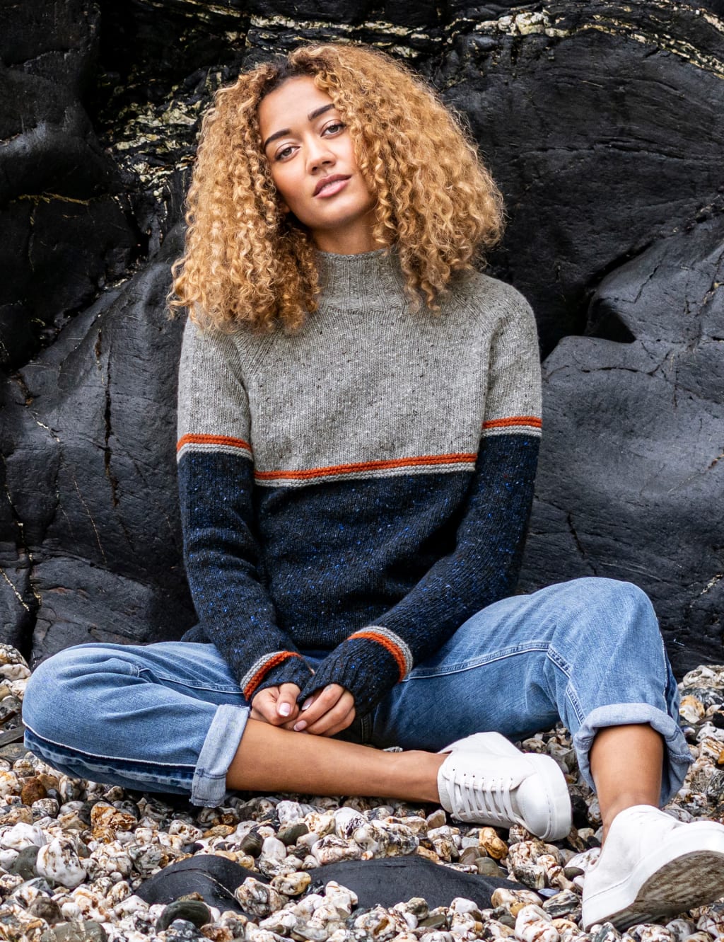 Women s Funnel Neck Jumpers M S