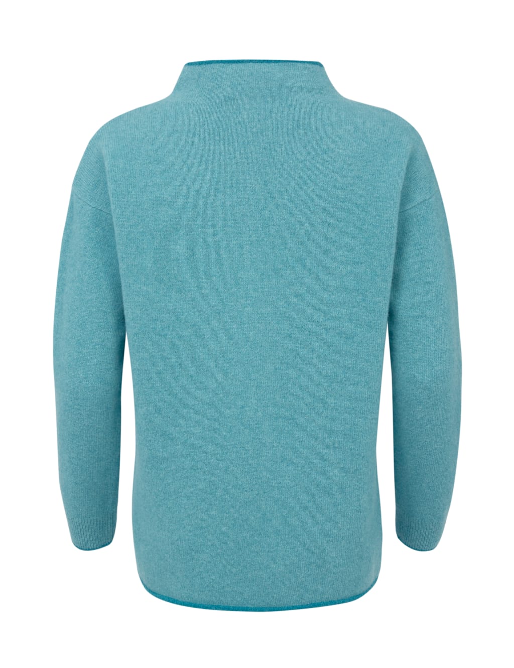 Pure Wool Striped Funnel Neck Jumper image 4
