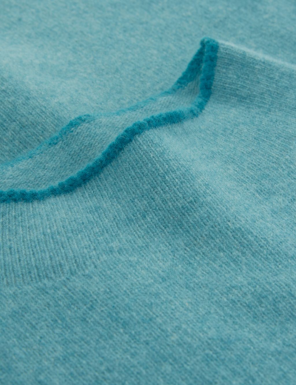 Pure Wool Striped Funnel Neck Jumper image 6