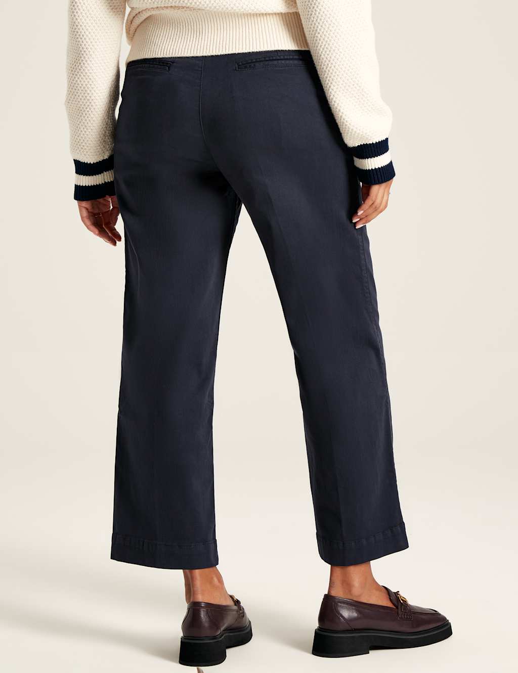 Cotton Rich Straight Leg Trousers image 4