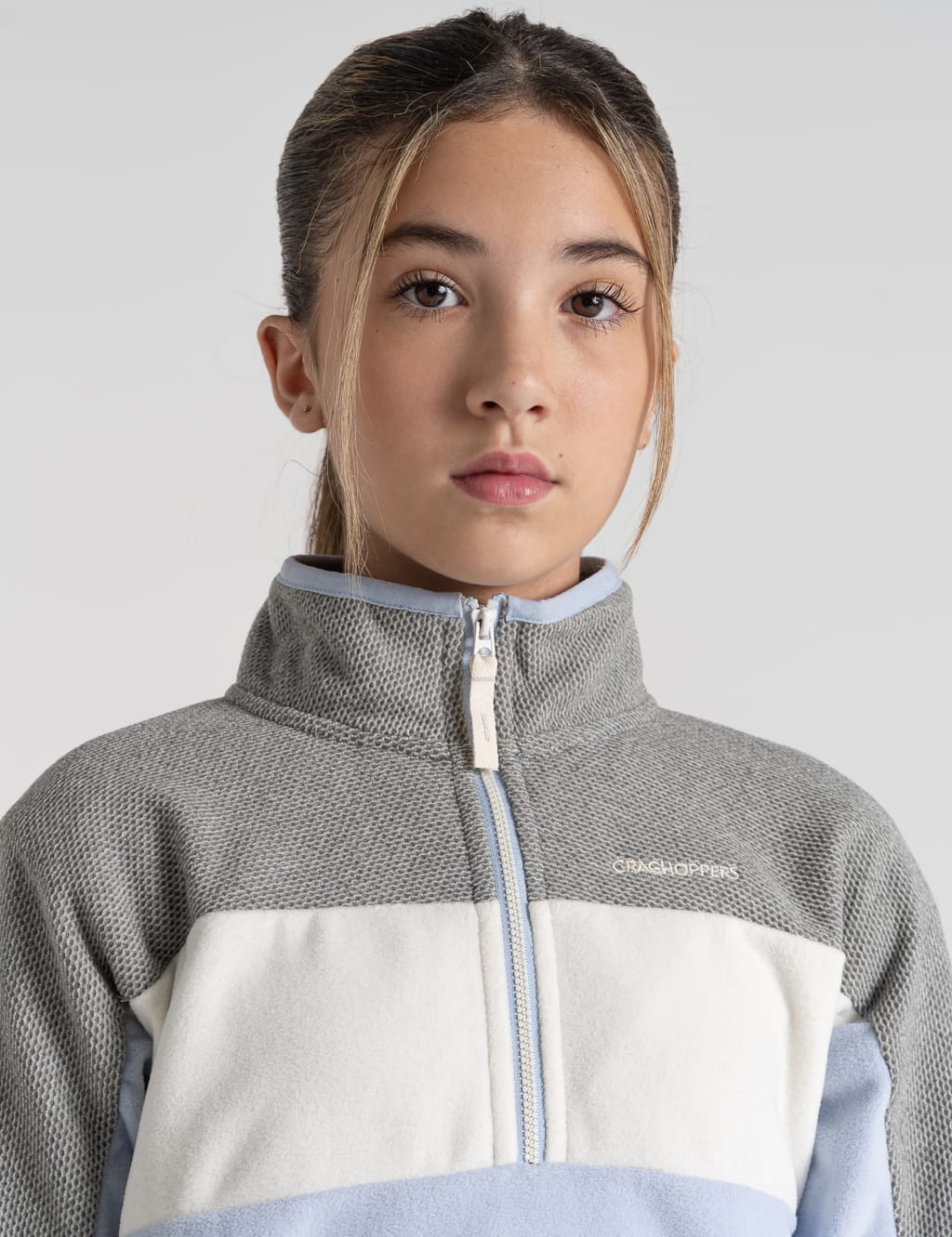 Fleece Colour Block Half Zip Sweatshirt (3-13 Yrs) image 7