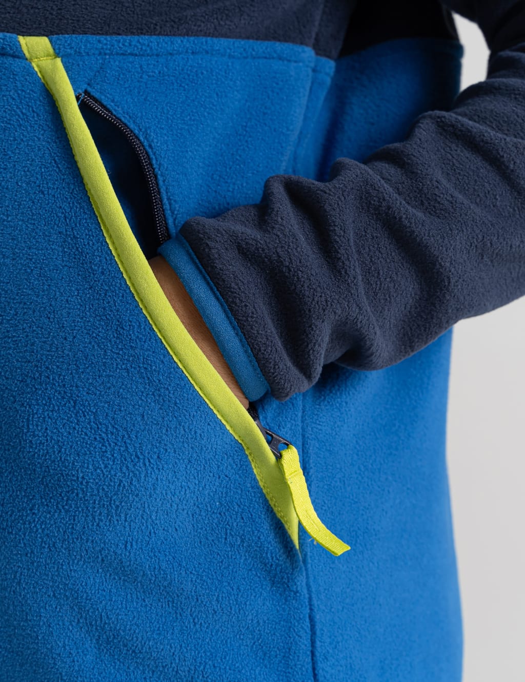 Colour Block Half Zip Sweatshirt (3-13 Yrs) image 7