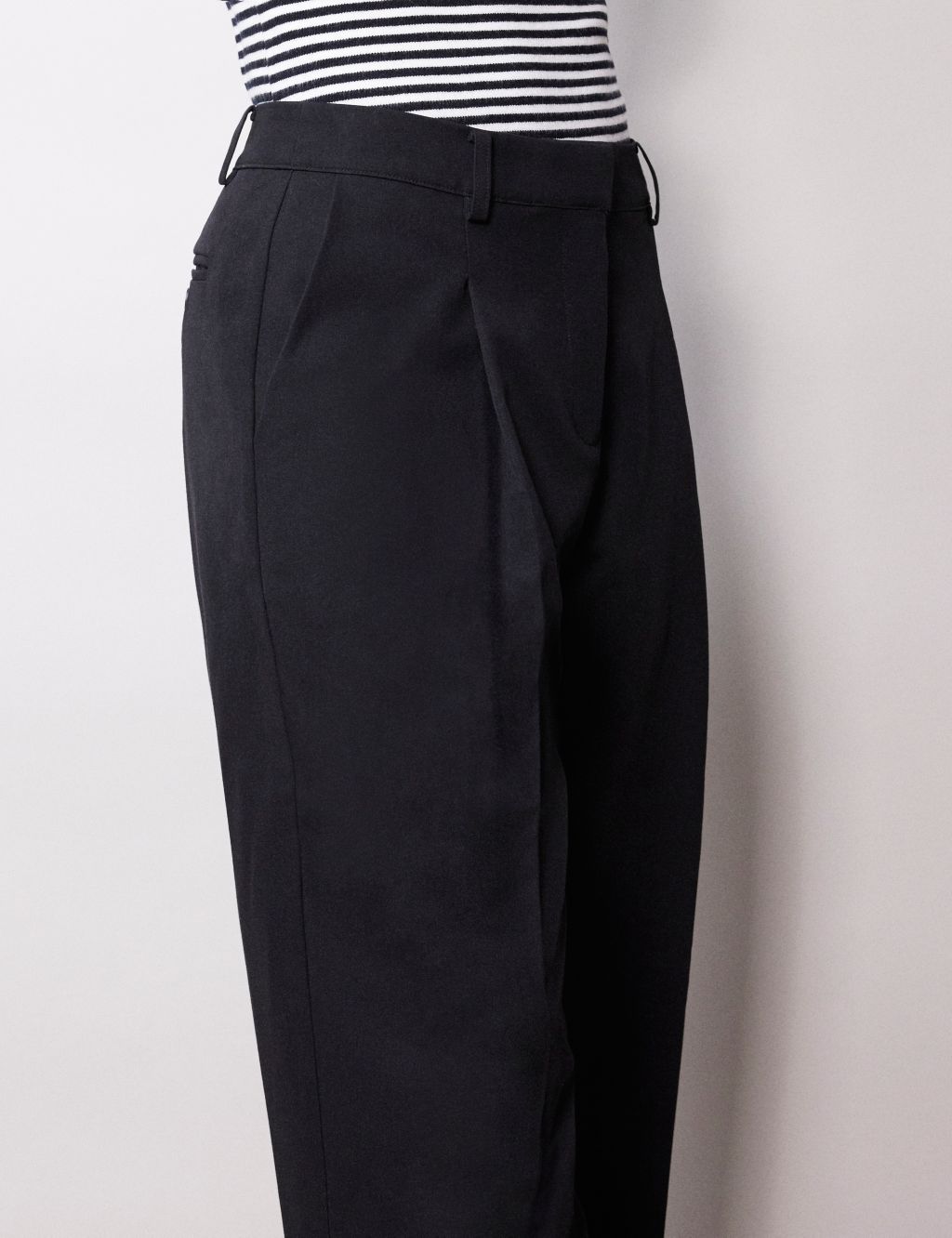 Pleat Front Wide Leg Chinos image 3