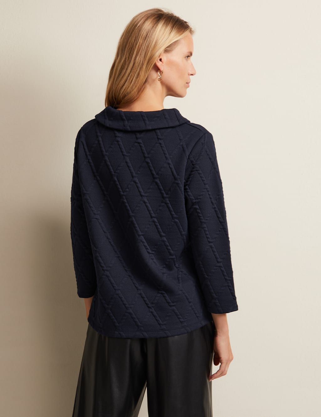 One Size Navy Lightweight Shawl Top MS1978AF