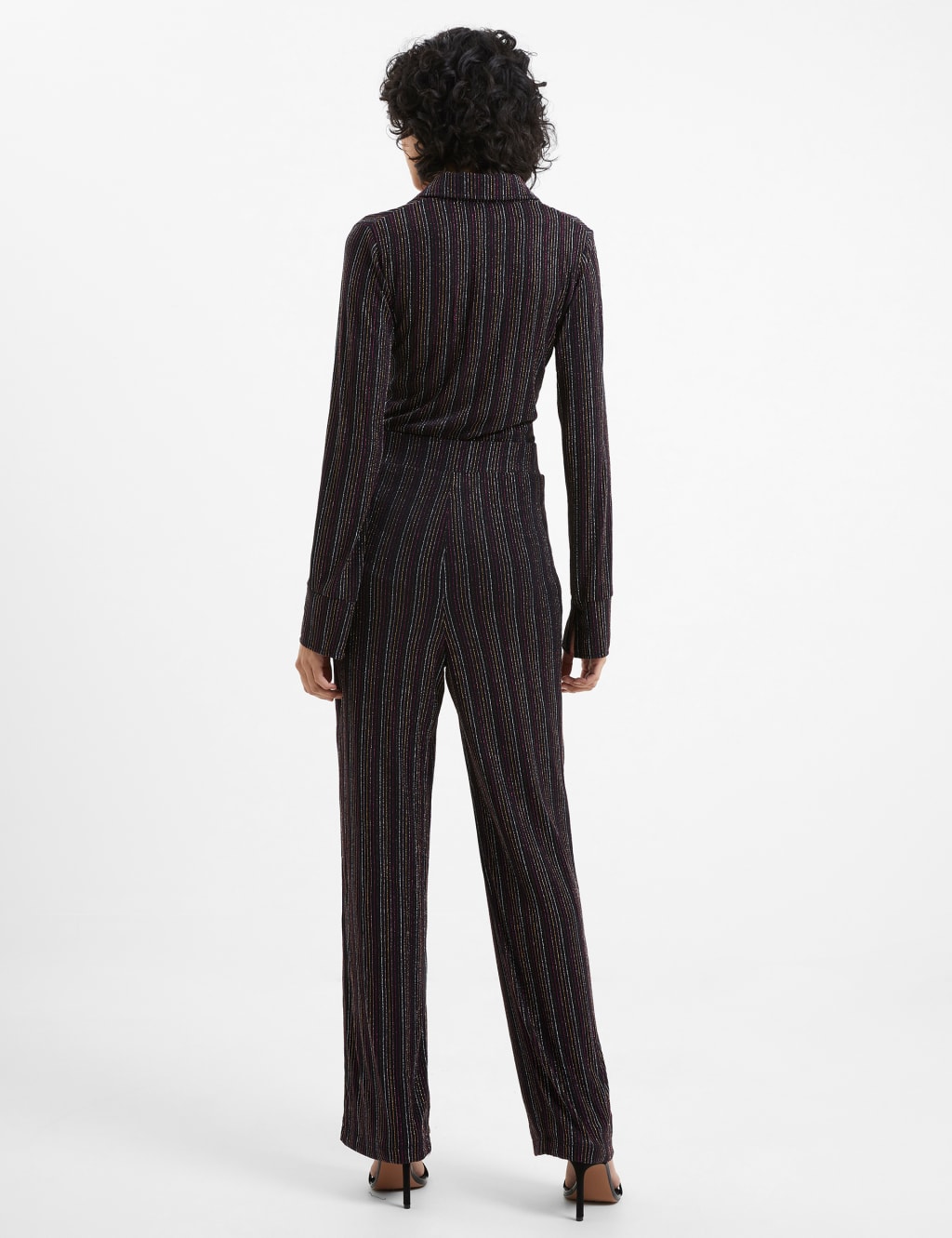 Sparkly Striped Wide Leg Trousers image 4