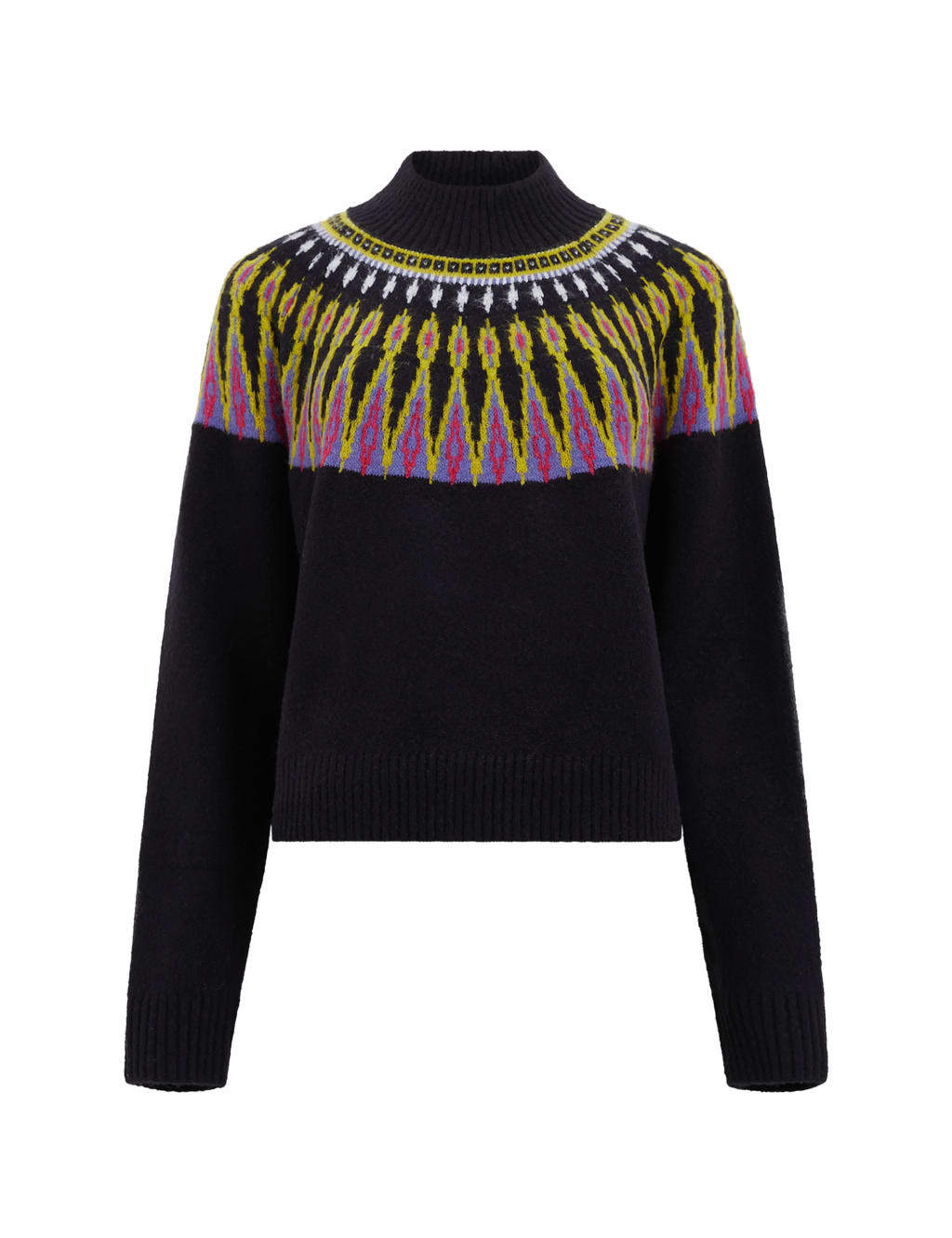 Cotton Blend Fair Isle Jumper image 2