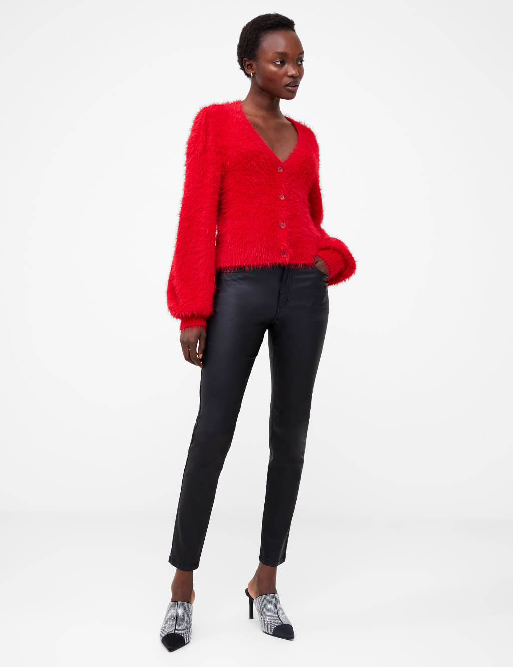 Red cardigans sale