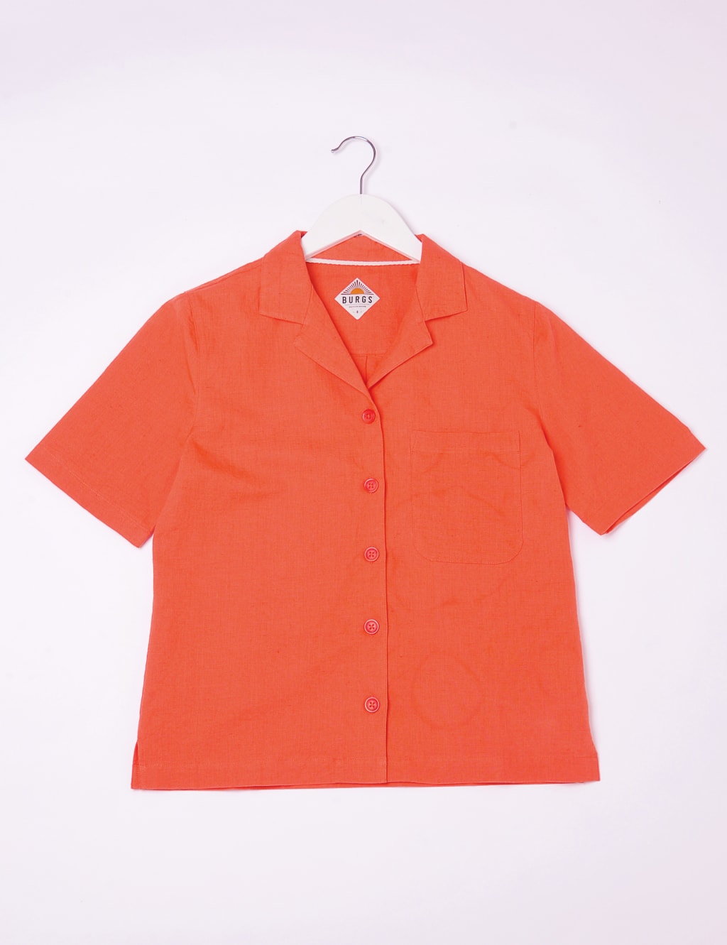 Cotton Blend Collared Relaxed Shirt image 2