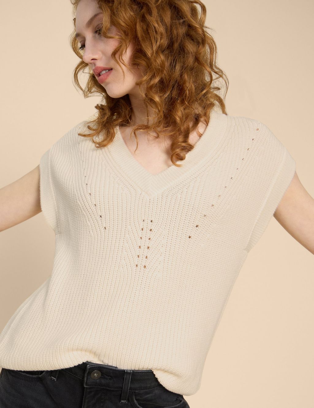 Pure Cotton Knitted Vest