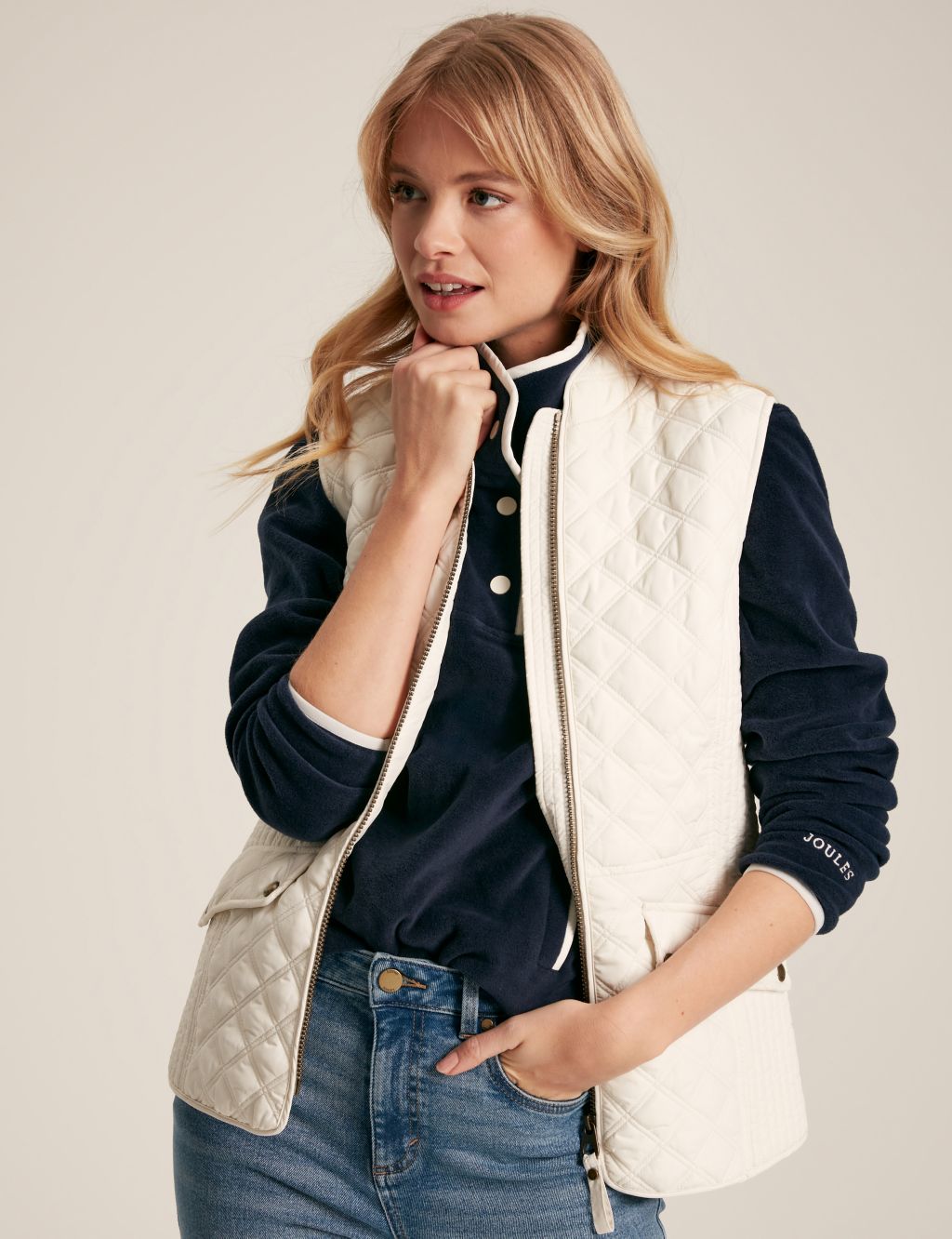 Textured Quilted Gilet