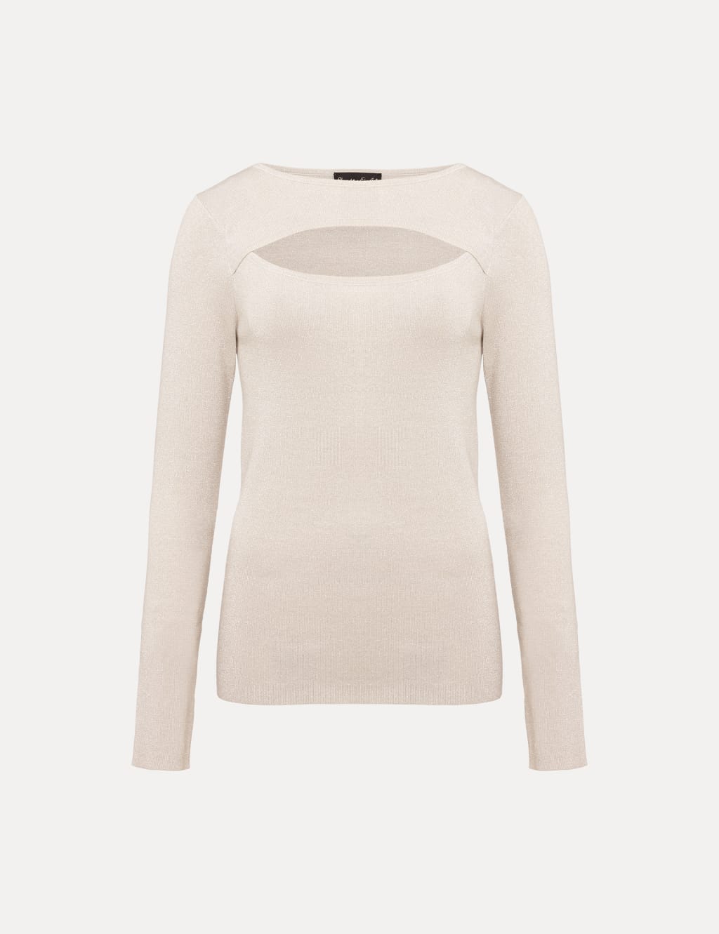 Sparkly Round Neck Knitted Top image 2