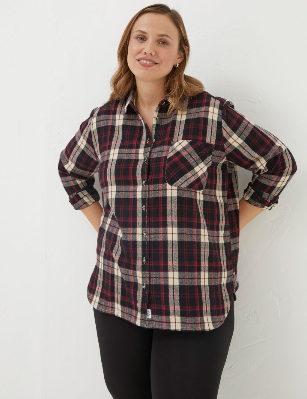 Pure Cotton Checked Collared Shirt image 5