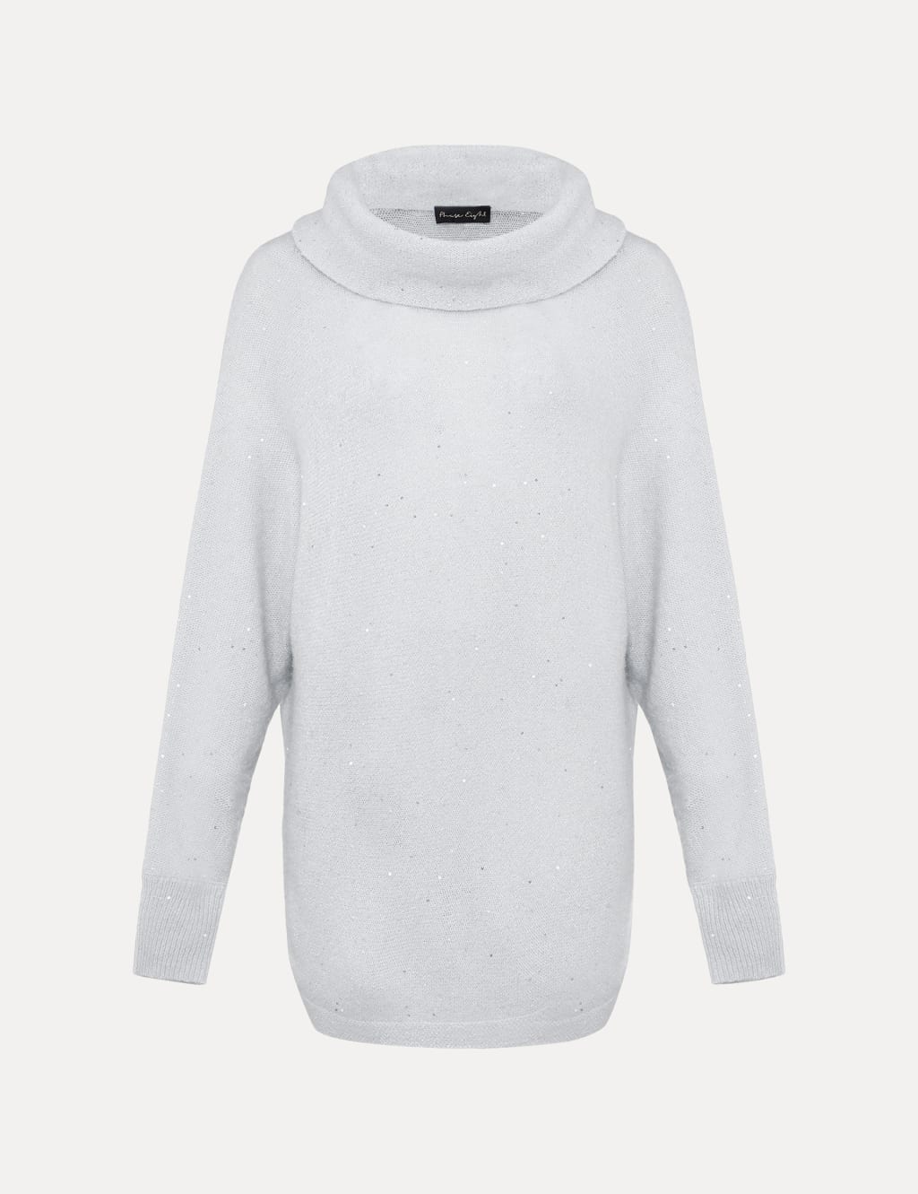Sequin Roll Neck Jumper with Wool image 2