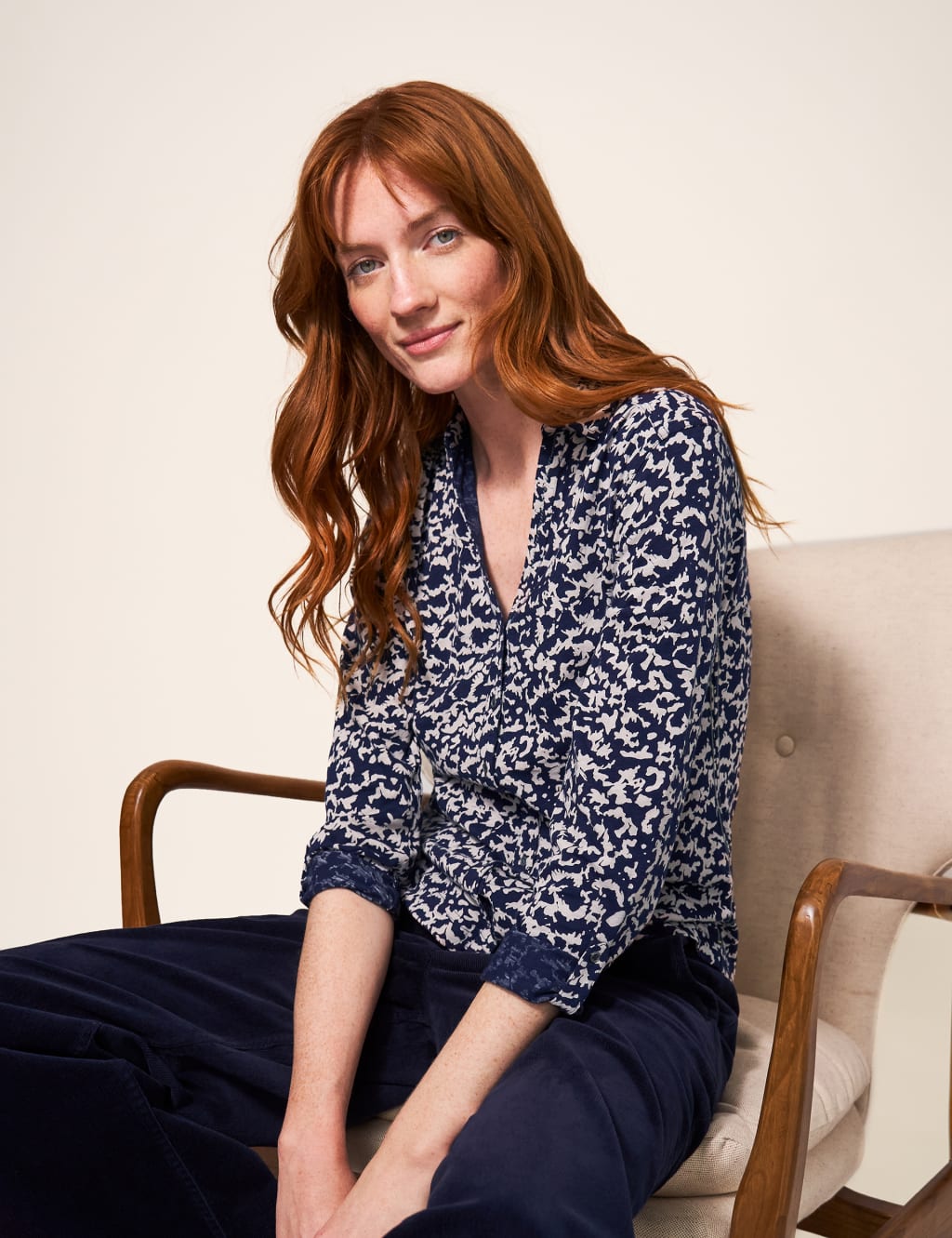 Jersey Printed Collared Shirt image 1