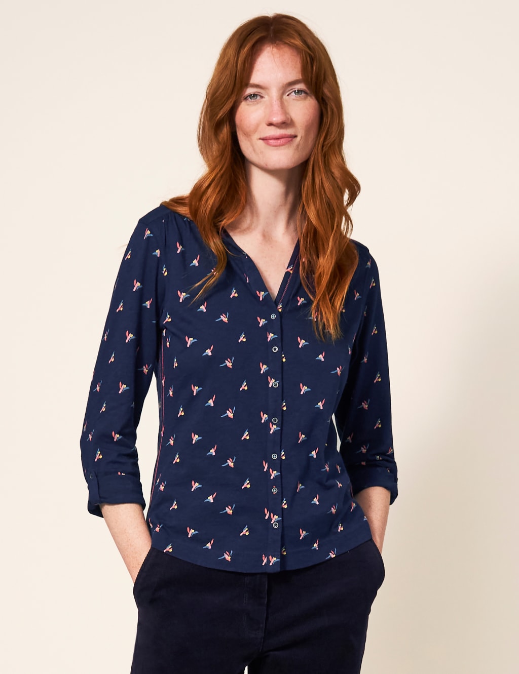 Pure Cotton Printed Collared Shirt image 4