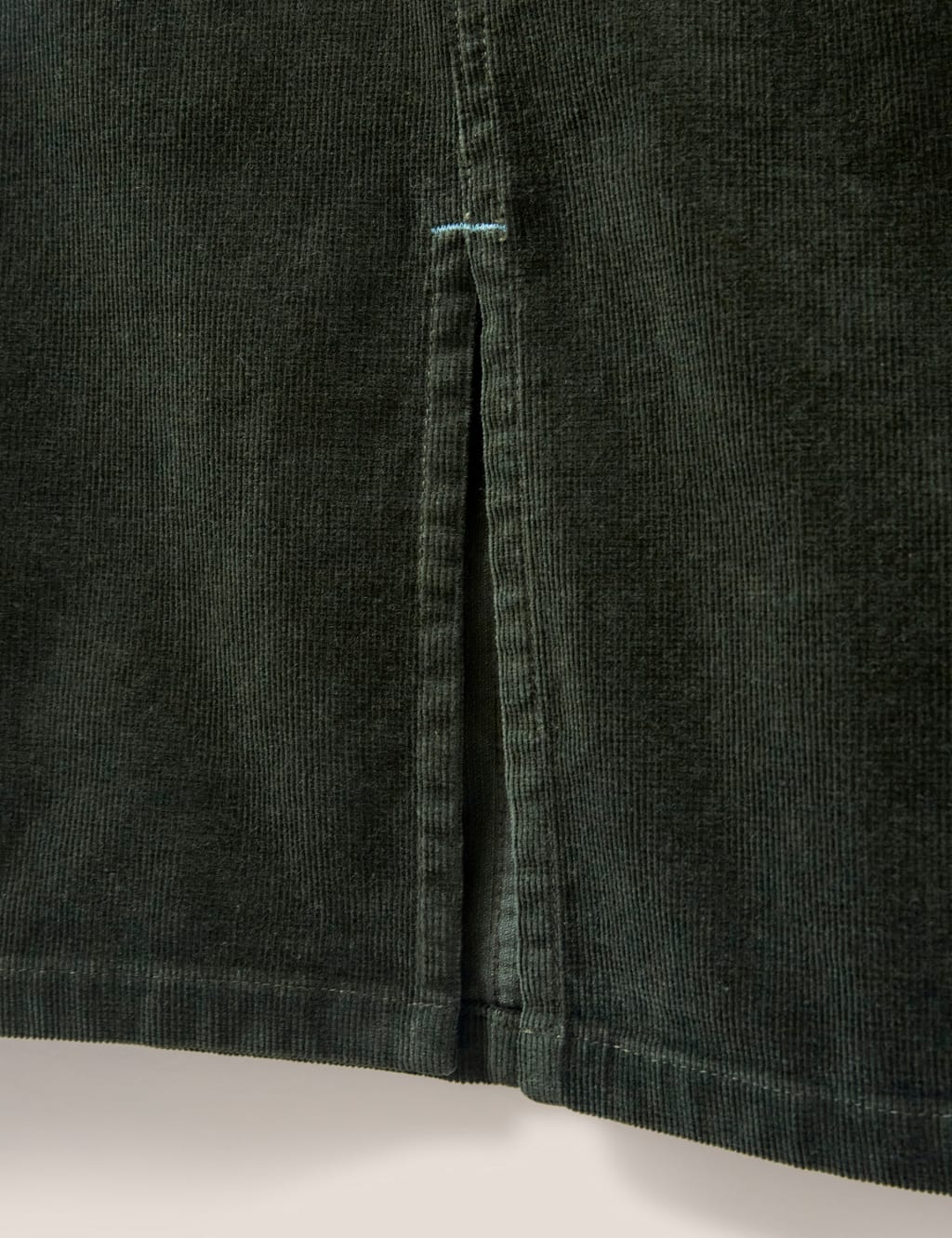 Cord Split Front Midi Pencil Skirt image 6