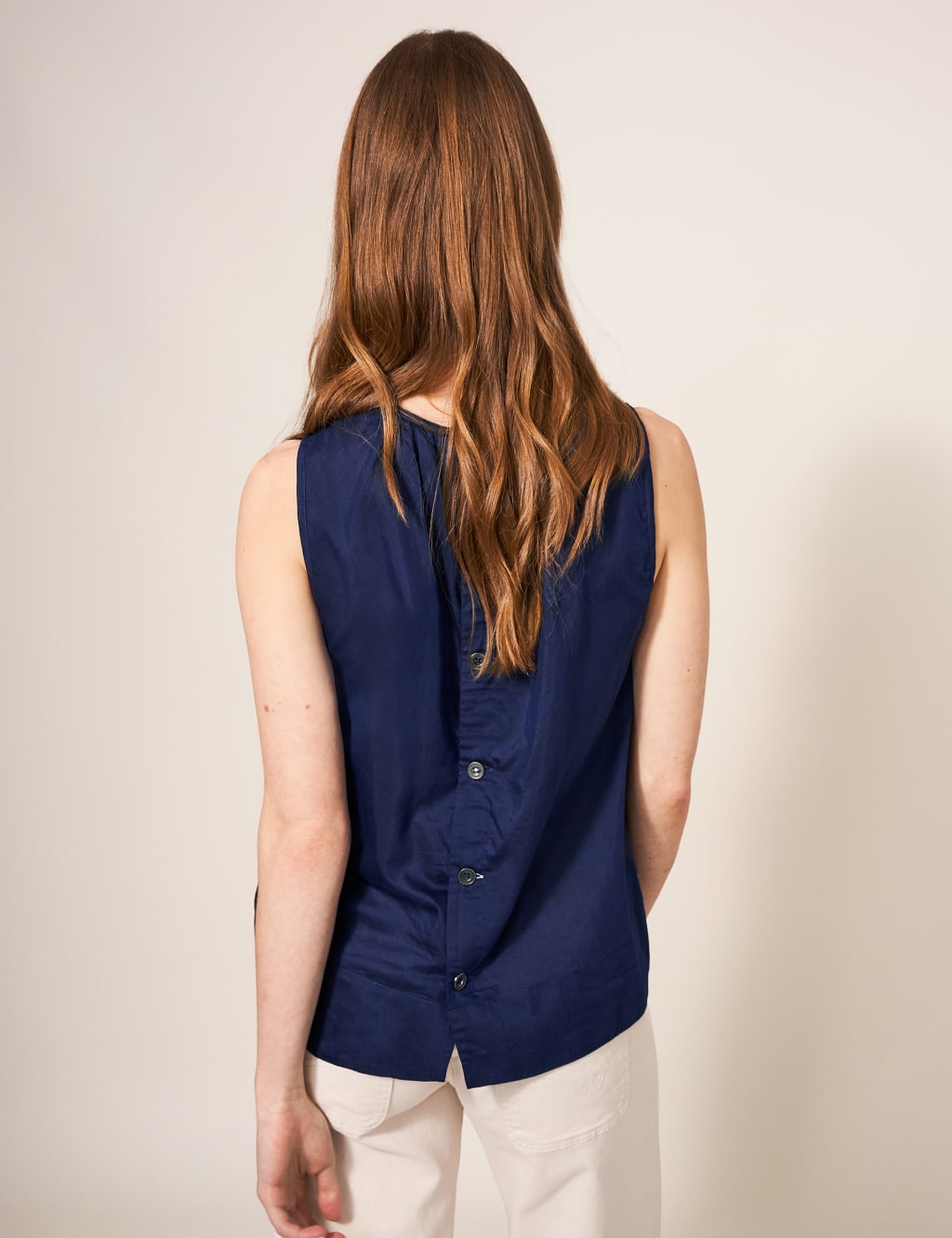 Cotton Rich Embroidered Vest with Silk image 2