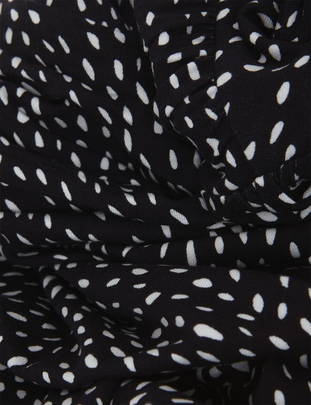 Jersey Polka Dot V-Neck Midi Swing Dress image 7
