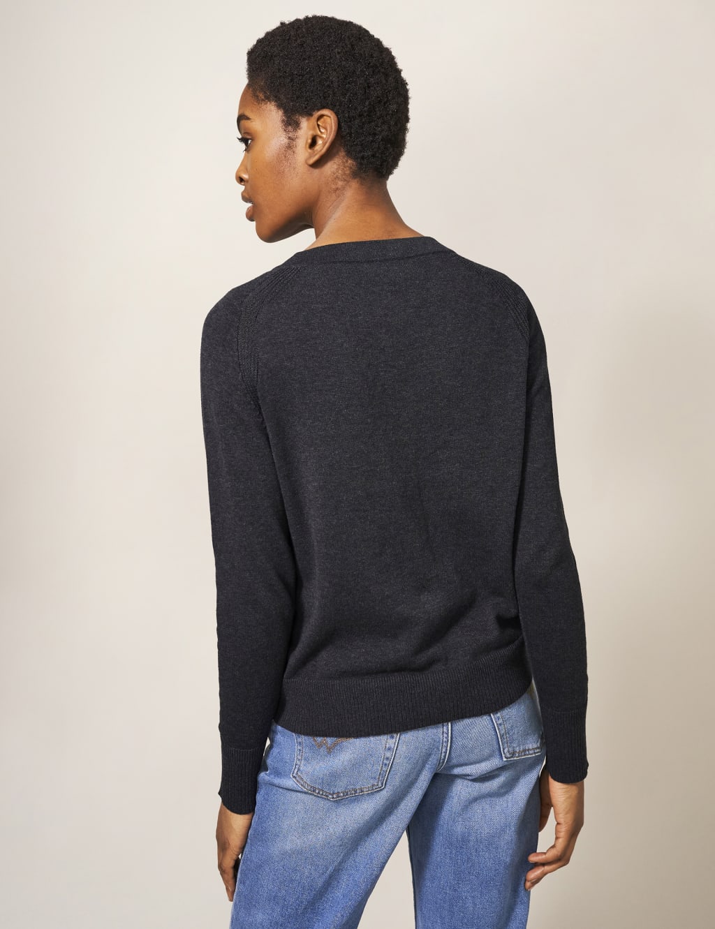 Pure Cotton Crew Neck Cardigan image 3