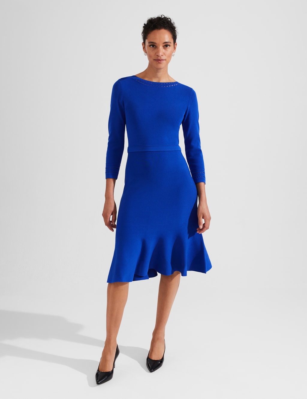 Hobbs blue dress sale discount